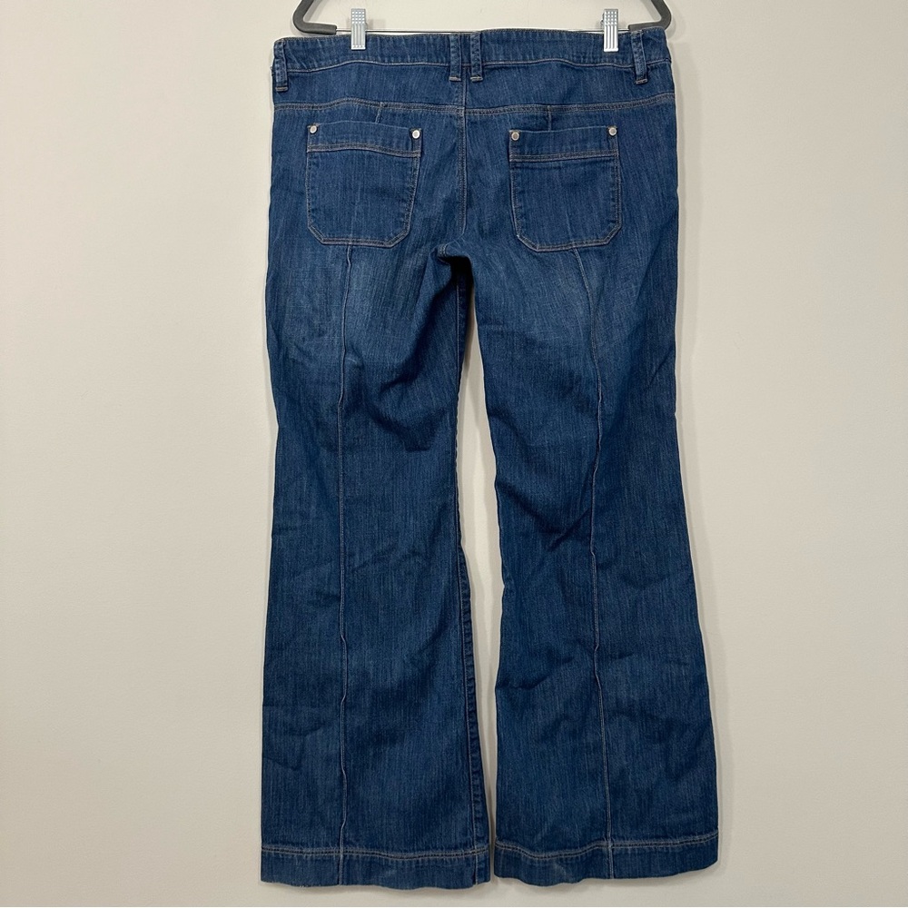 Esprit vintage Wide leg bell bottom bootcut denim jeans size 14